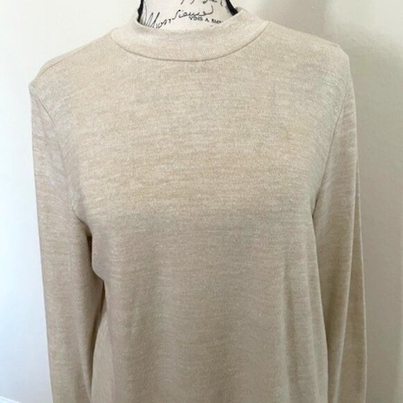 Rafaella Mock Neck Snap Cuff Sweater - Picture 4 of 10